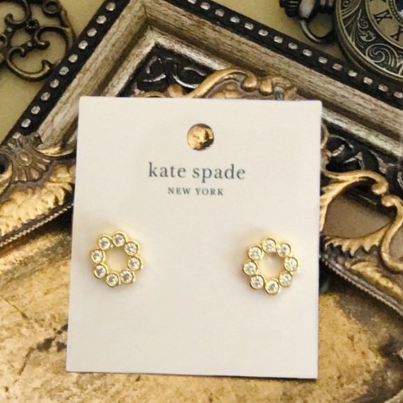 KATE SPADE • Gold Full Circle Earrings - Picture 3 of 4